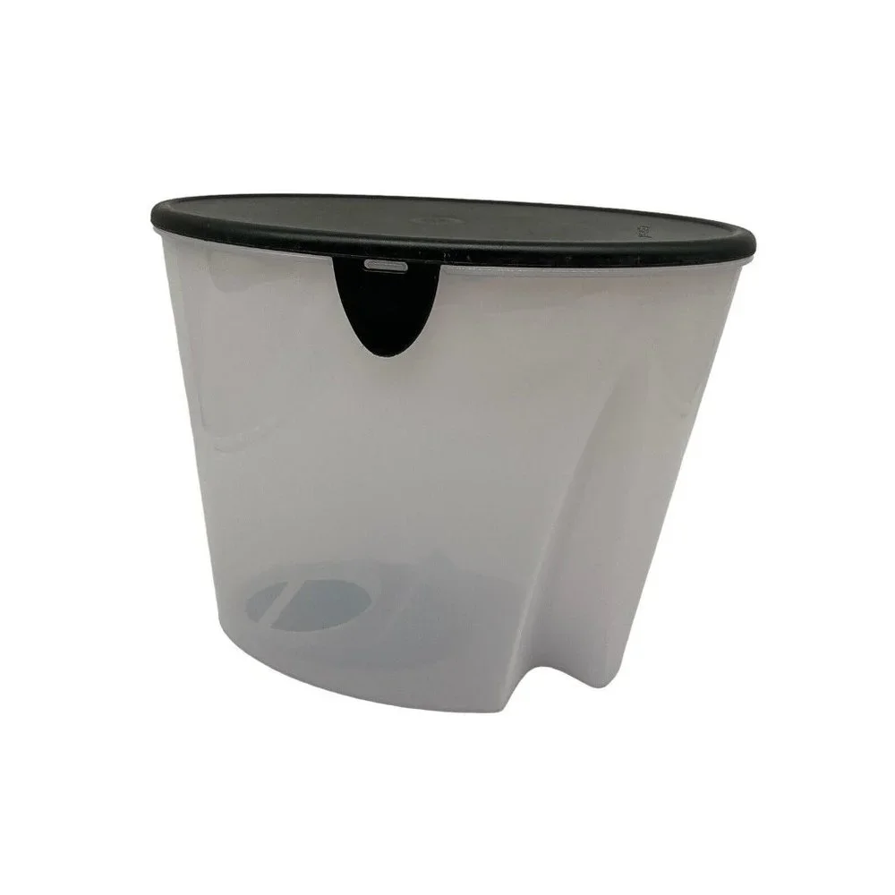 Tupperware Vintage First In First Out (FIFO) Canister with Black Lid